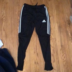 Adidas track pants black size large
